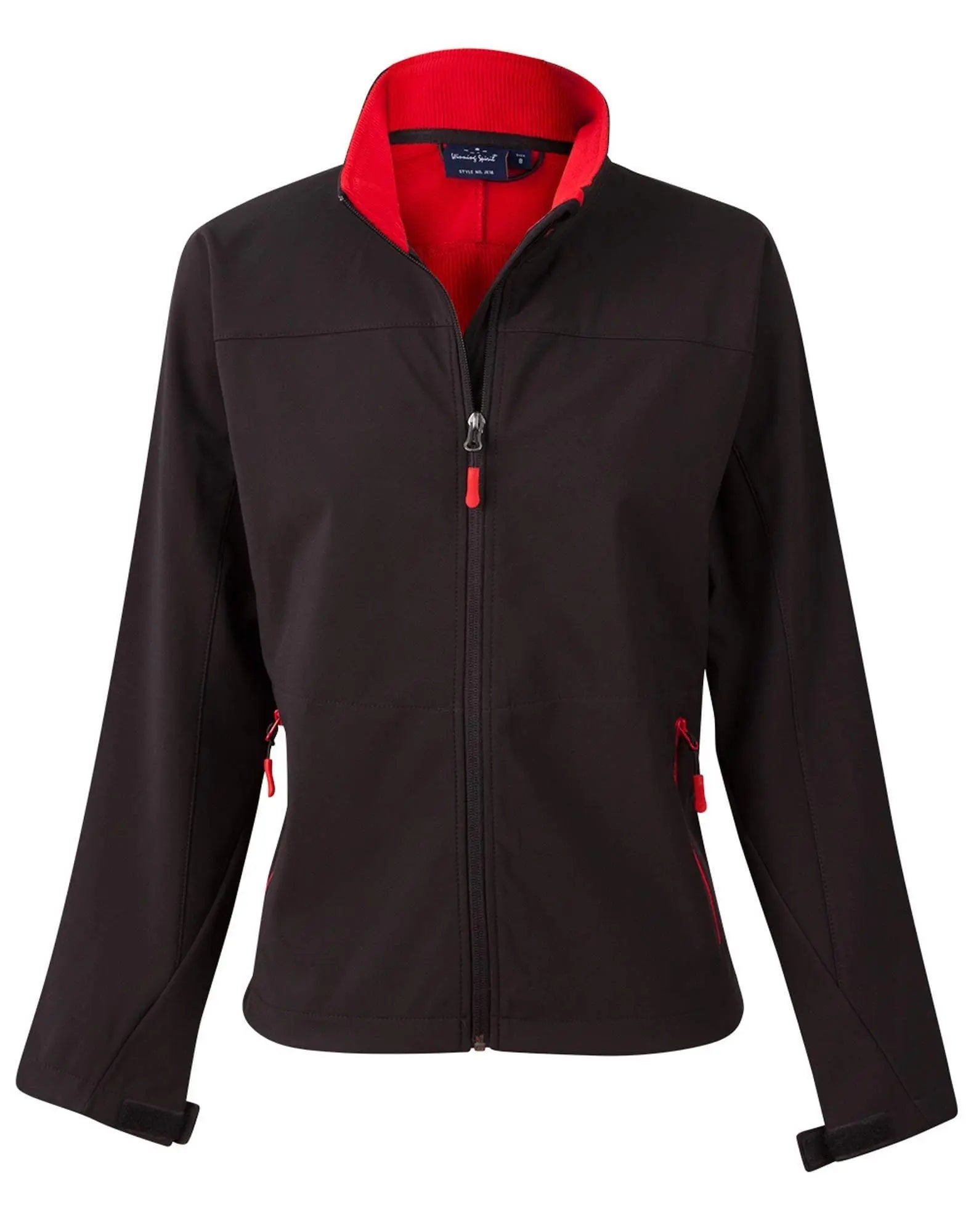 WINNING SPIRIT ROSEWALL SOFT SHELL Ladies JK16 Casual Wear Winning Spirit Black/Red 8